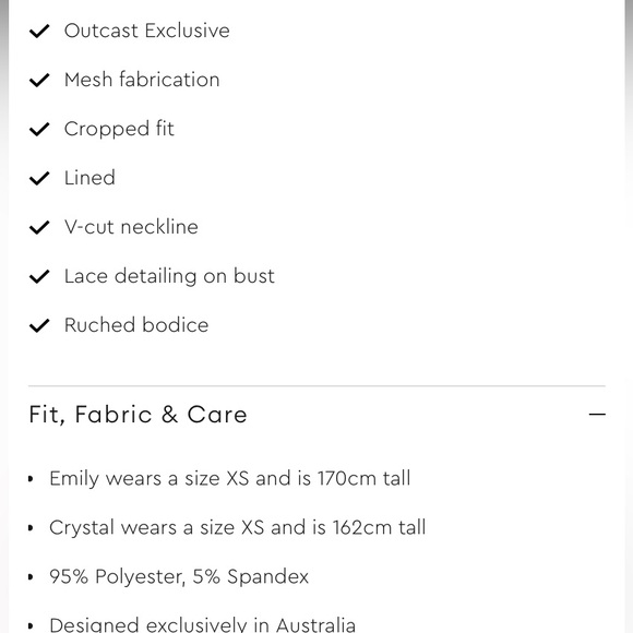 Outcast clothing top - Picture 6 of 6